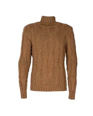 Xagon Man stoppen Turtleneck Mannen beige