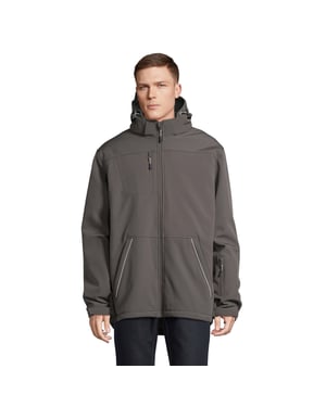 SOLS Heren Rock gewatteerd Soft Shell jack (Houtskool Grijs)