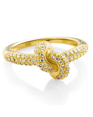 Orphelia 'Palma' Dames 925 Sterling Zilveren Ring - Goud ZR-7569/G
