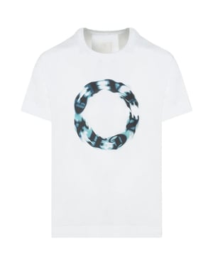 Oversized wit T-shirt met cirkellogo van Givenchy