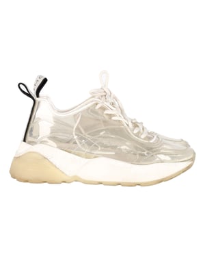 Stella McCartney Eclypse Transparante Chunky Sneakers in Witte PVC