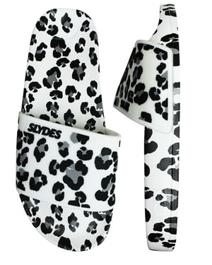 Slydes Blur Sliders Dames Wit/Zwart