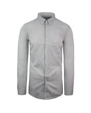 Lacoste Regular Fit Heren Wit/Zwart Overhemd