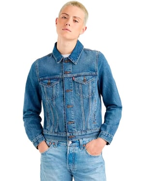 Levi's Dames Spijkerjack in Lichtblauw