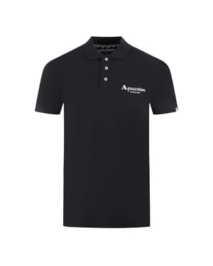 Aquascutum London Classic Black Polo Shirt