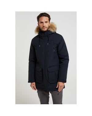 Mountain Warehouse Heren Traverse Hybrid Waterdichte Jas (Marine)
