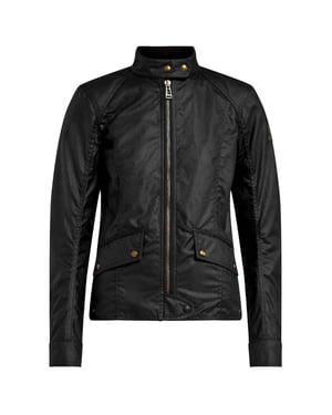 Belstaff Antrim gewaxt katoenen zwarte jas