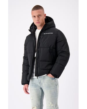 Black Bananas Block Puffer Jas,