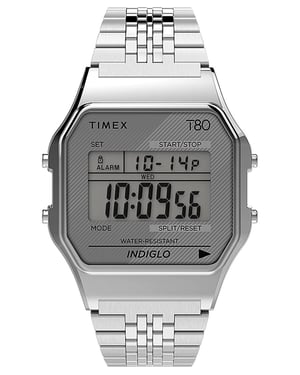 Timex T80 Unisex Zilveren Horloge TW2R79300