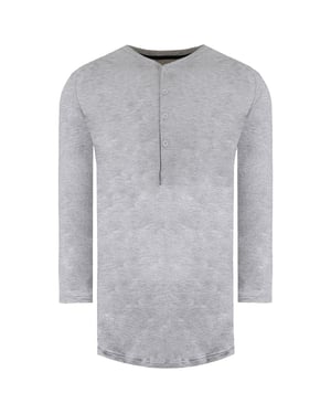 Under Armour Recovery Sleepwear Heren Grijs Henley Top
