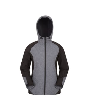 Mountain Warehouse Dames/Dames Illuminate Reflecterende Zachte Shell Jas (Zwart)