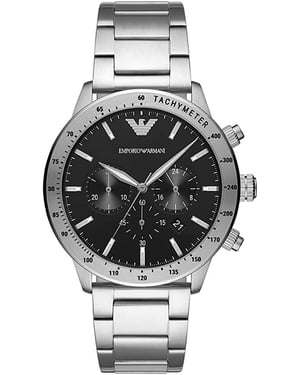 Emporio Armani Mario Heren Horloge Zilverkleurig AR11241
