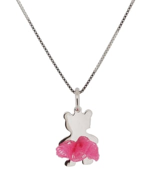 Orphelia 'Bear Bow' Kinder 925 Sterling Zilveren Ketting met Hanger - Zilver ZH-7132