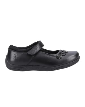 Hush Puppies Meisjes Christina Leren Schoolschoenen (Zwart)