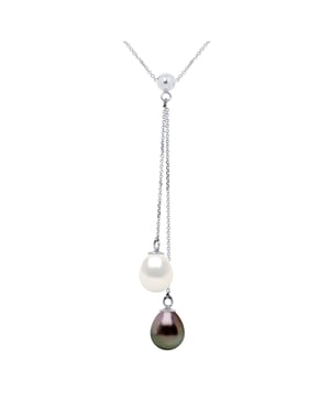 Ketting YOU AND ME TAHITI Culture and Pearls FRESHWATER Peren 7-8mm White Gold