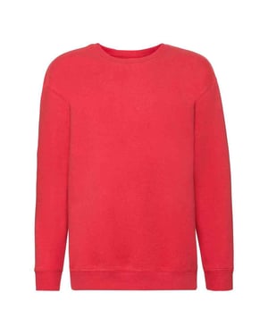Fruit of the Loom Sweatshirt met Drop Shoulder voor Kinderen/Kinderen (Rood)