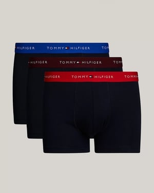 Tommy Hilfiger 3-Pak Heren Kleur Tailleband Boxershorts