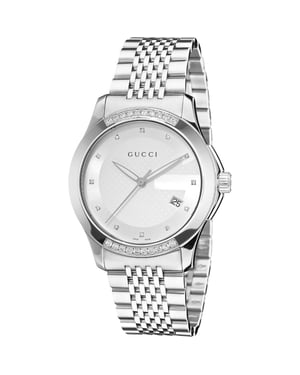 Gucci YA1264075 G-Timeless Tweekleurig Herenhorloge
