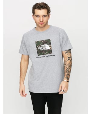 The North Face Heren Reglan Sleeve NSE T Shirt Grijs