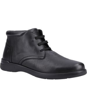Hush Puppies Malcolm Leder Heren Zwart Laarzen