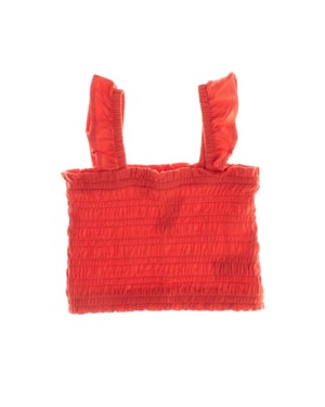 665820 Top met gerimpelde schouderbandjes voor meisjes