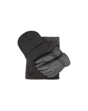 Mountain Warehouse Accessoireset voor kinderen (Set van 3) (Houtskool)