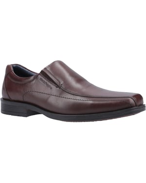 Hush Puppies Jongens Brody Leren Schoenen (Chocoladebruin)
