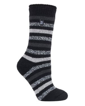 Heat Holders - Dames 2.3 tog thermo wintersokken - Rosebud Zwart