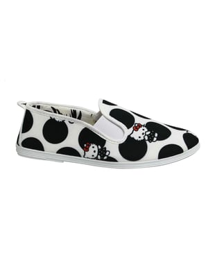 Flossy Style Hello Kitty Dames Zwart/Wit Plimsolls