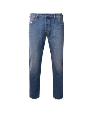 Diesel D Yennox taps toelopende medium blauwe jeans