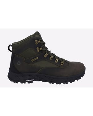 Hi-Tec Euro Trail Leren Heren Wandelschoenen In Khaki
