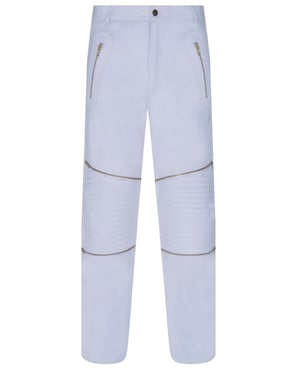 Heren leren jeans met ritssluiting Ancona