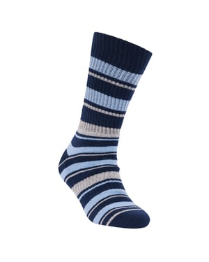 Trespass Austen Anti-Blaar Sokken voor Volwassenen (Set van 2) (Marine)