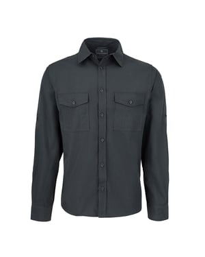 Craghoppers Expert Kiwi overhemd met lange mouwen voor heren (Koolstofgrijs)