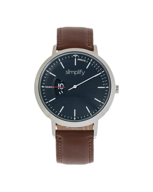 Vereenvoudig het 6500 horloge met leren band