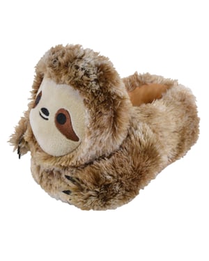 Kinderen pluche 3D luiaard pantoffels | Slipper snob - Luiaard