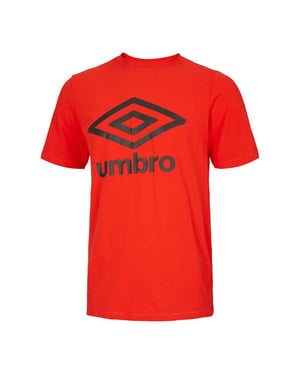 Umbro Groot Logo Heren Rood T-Shirt
