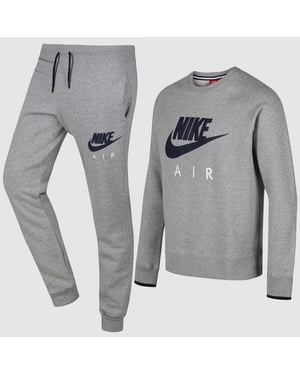 Nike Trainingspak met ronde hals voor heren, grijs