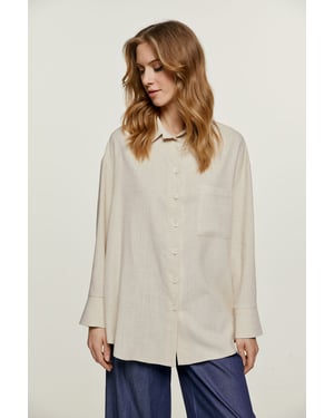 Shirt met zandzakdetail