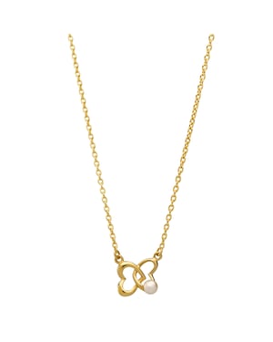 Orphelia 'Lili' Dames 925 Sterling Zilveren Ketting met Hanger - Goud ZK-7513/G