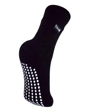 THMO - Indoor Slipper Sokken met Grijpers voor Kinderen - Zwart