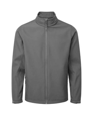 Premier Heren Recycled Wind Resistant Soft Shell Jacket (Donkergrijs)