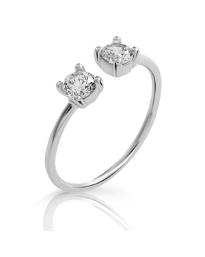 Orphelia 'Twinkle' Dames 925 Echt Zilver Ring - Zilver ZR-7532