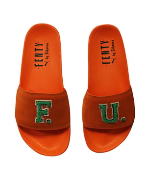 Puma x Fenty FU Oranje Sliders - Dames