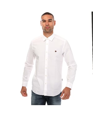 Ted Baker Fonik popeline overhemd voor heren, met