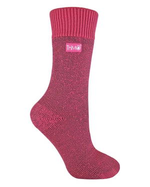 THMO - Dames Fleece Gevoerde Winter Thermische Sokken - Roze