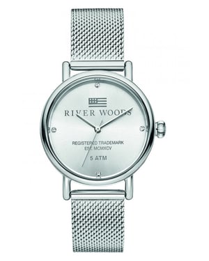 River Woods Arkansas Dames Zilveren Horloge RW340036