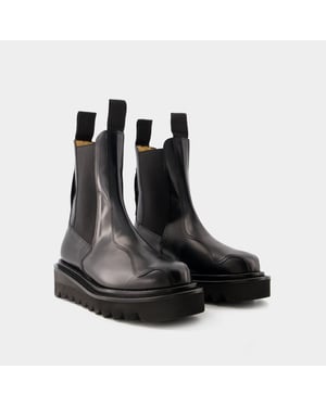 Aj1146 Laarzen - Toga Pulla - Leer - Zwart