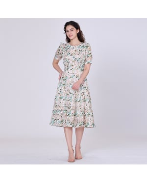 Bloemprint theejurk