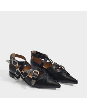Aj926 Platte Schoenen - Toga Pulla - Polido - Zwart
